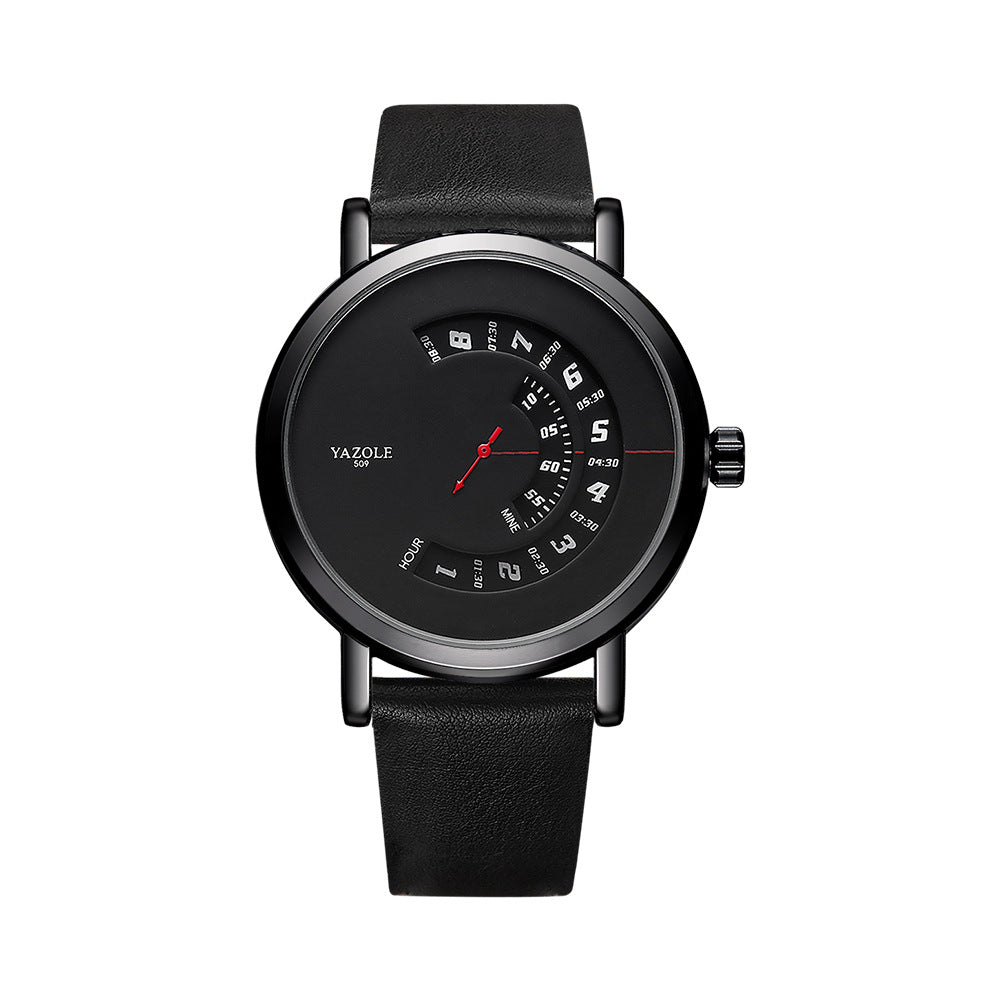 Yazole 509 Cross-border Fashion Turntable Watch Men Waterproof Men's Quartz Watch Men's Watch Watch Wholesale