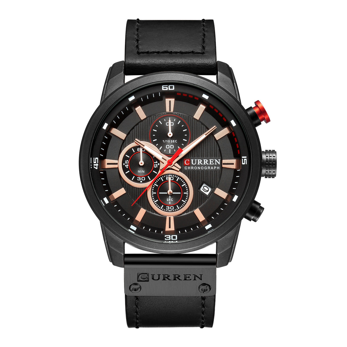 curren/Karuien hot sale 8291 men's watch belt men's watch new six-pin calendar watch waterproof watch