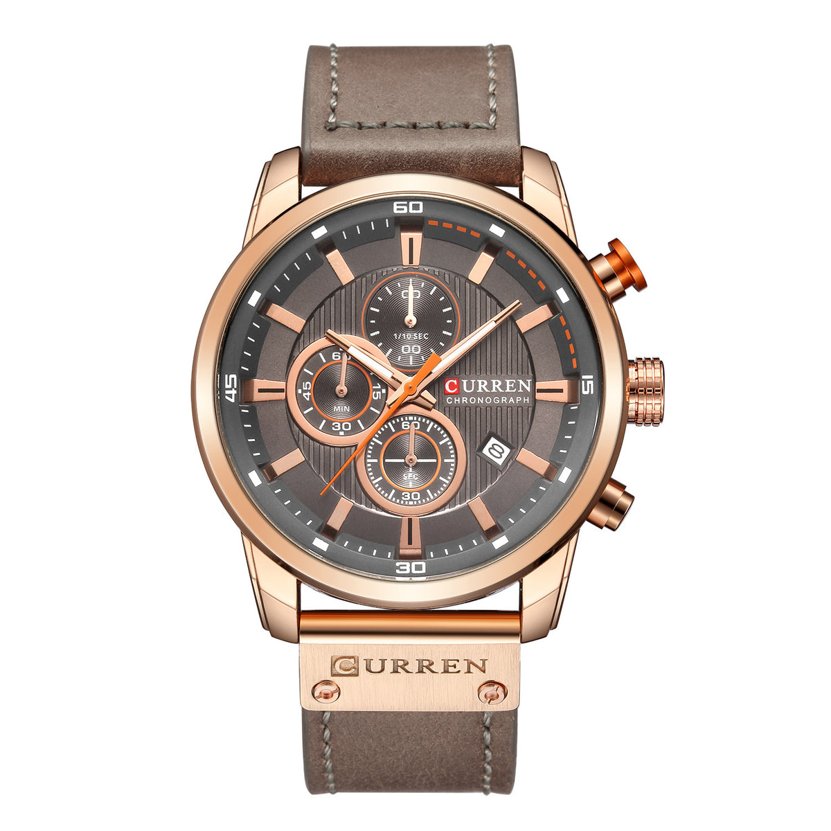 curren/Karuien hot sale 8291 men's watch belt men's watch new six-pin calendar watch waterproof watch
