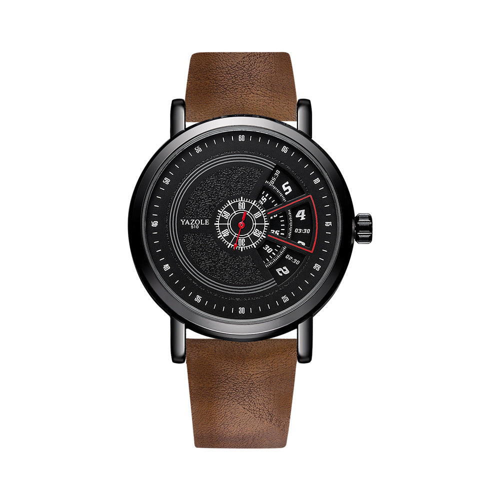 Yazole 509 Cross-border Fashion Turntable Watch Men Waterproof Men's Quartz Watch Men's Watch Watch Wholesale