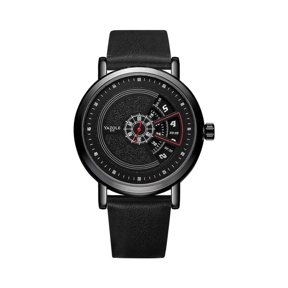 Yazole 509 Cross-border Fashion Turntable Watch Men Waterproof Men's Quartz Watch Men's Watch Watch Wholesale