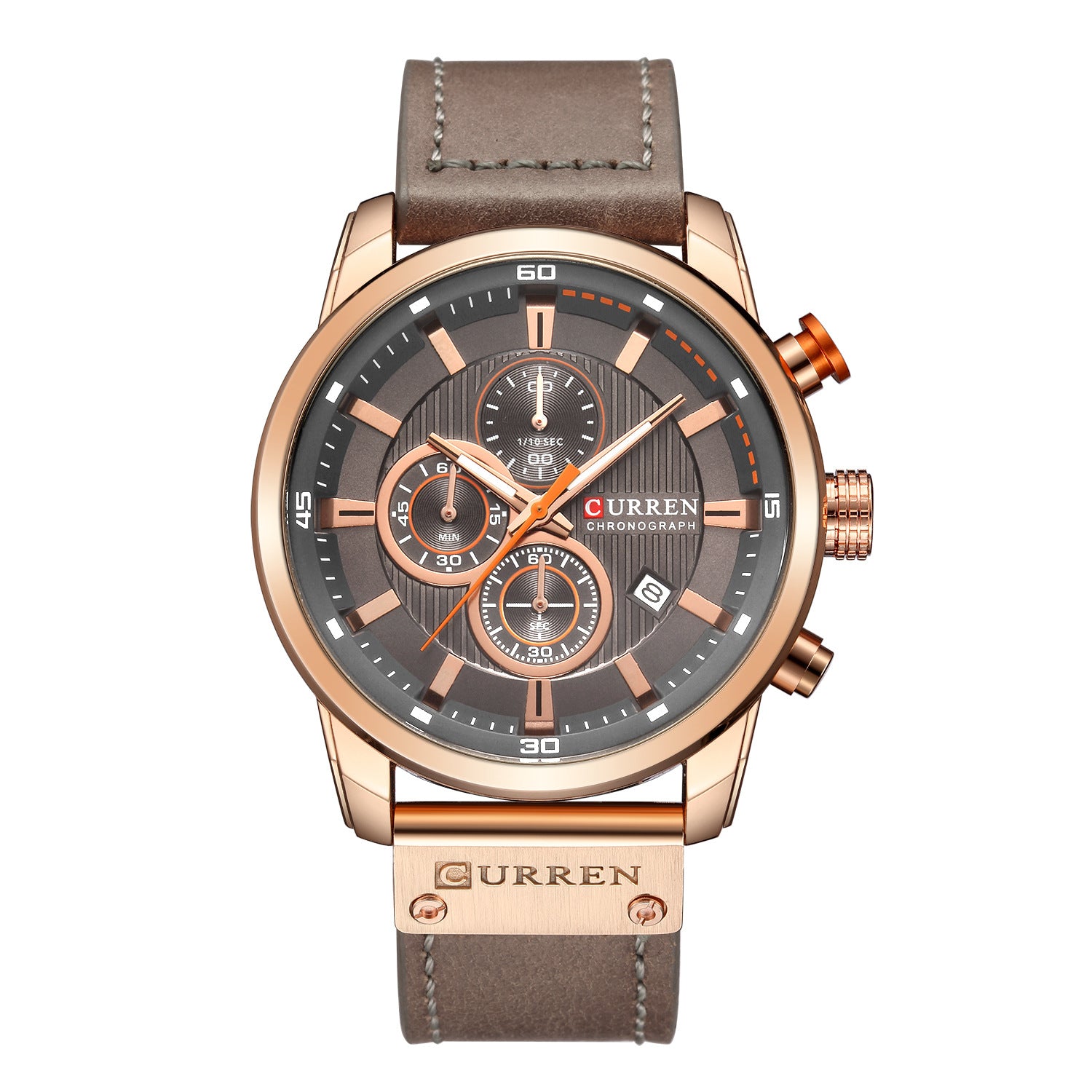 curren/Karuien hot sale 8291 men's watch belt men's watch new six-pin calendar watch waterproof watch