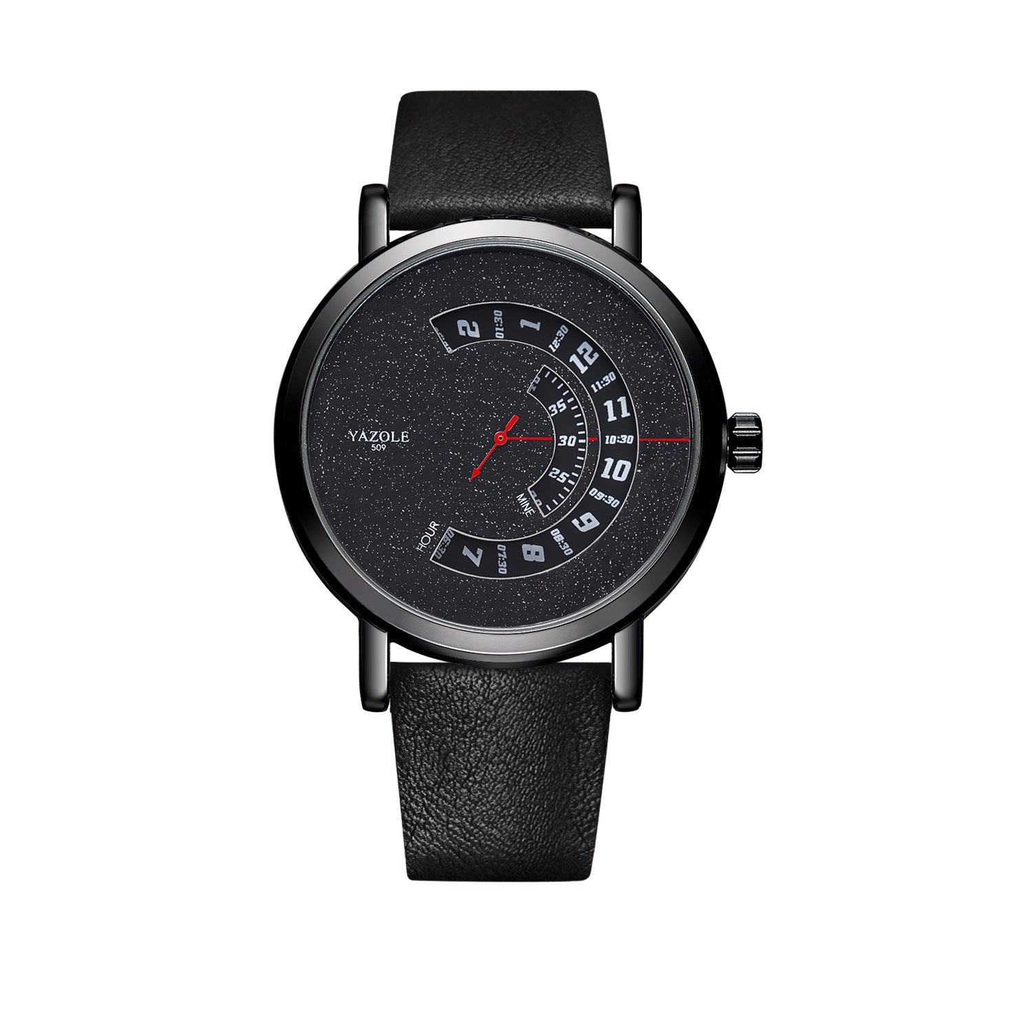 Yazole 509 Cross-border Fashion Turntable Watch Men Waterproof Men's Quartz Watch Men's Watch Watch Wholesale