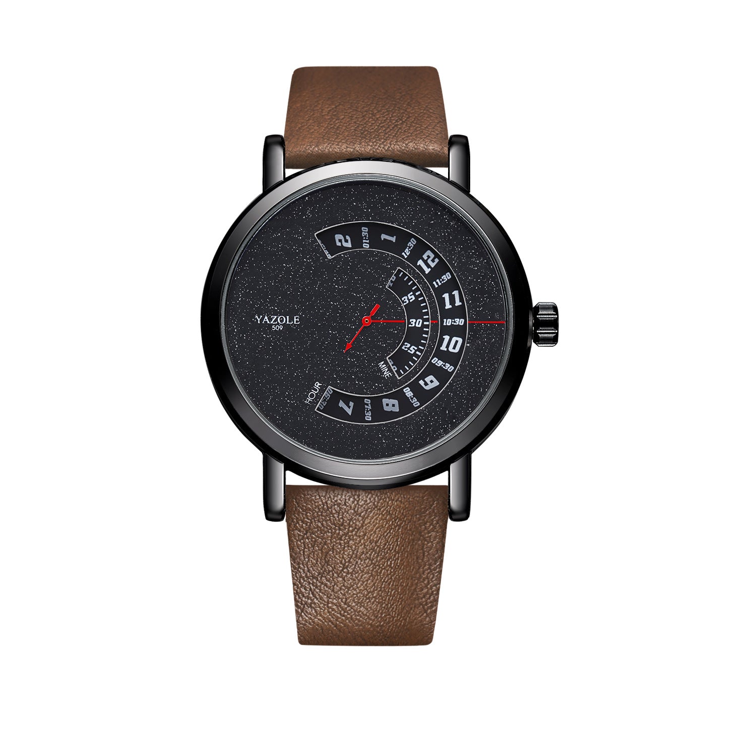 Yazole 509 Cross-border Fashion Turntable Watch Men Waterproof Men's Quartz Watch Men's Watch Watch Wholesale