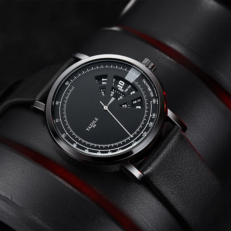 Yazole 509 Cross-border Fashion Turntable Watch Men Waterproof Men's Quartz Watch Men's Watch Watch Wholesale