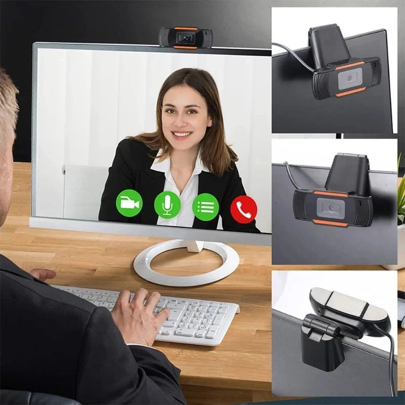 Mini Webcam 480/720/1080P HD USB Web Camera With Microphone For PC Computer Desktop Gamer Webcast Video Call Conference Work