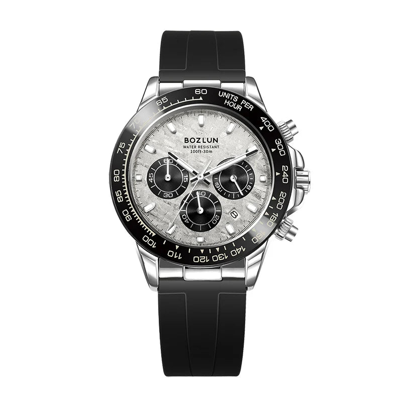 BOZLUN Luxury Movement Quartz Watches For Men Women Chronograph Wristwatch Fashion Luminous Hands Waterproof Watch Reloj Hombre